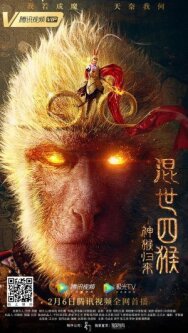 Возвращение Сунь Укуна постер к фильму смотреть онлайн на HD Rezka